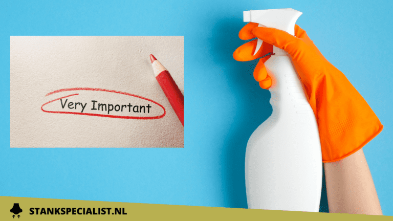 Desinfecteren is erg belangrijk